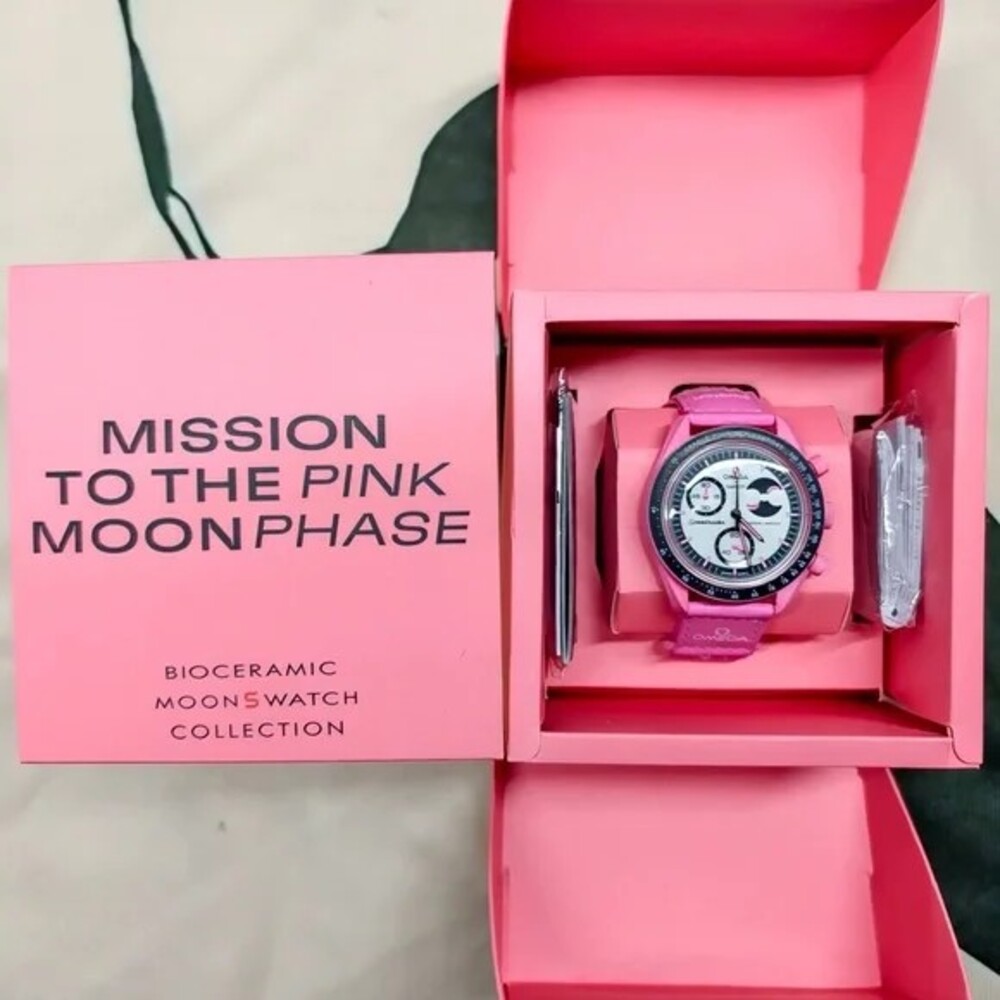 Swatch x Omega MISSION TO THE PINK MOONPHASE Watch